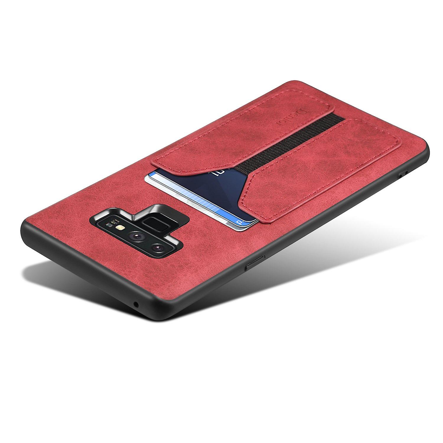 Leather Wallet Card Slot Case For Samsung S10plus Red No574