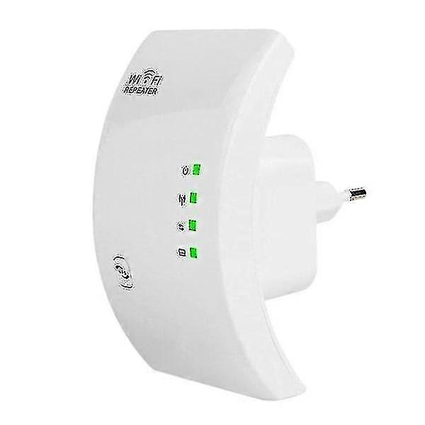 Wireless Wi-Fi Repeater - Dual-Band White Wi-Fi Extender for Enhanced Network Coverage