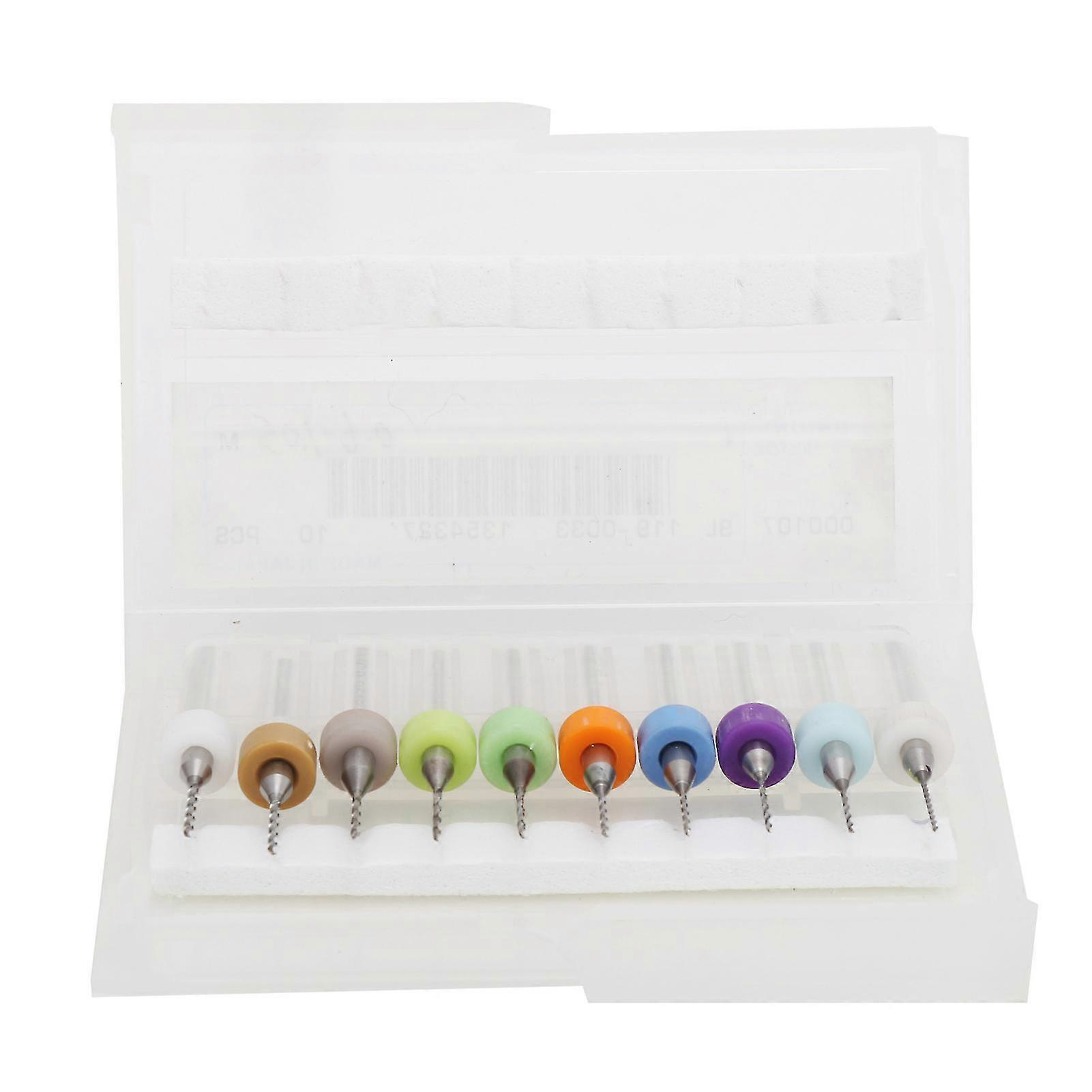 10pcs Carbide Micro Drill Bits Straight Shank Twist Circuit Board Fine Drilling Tools