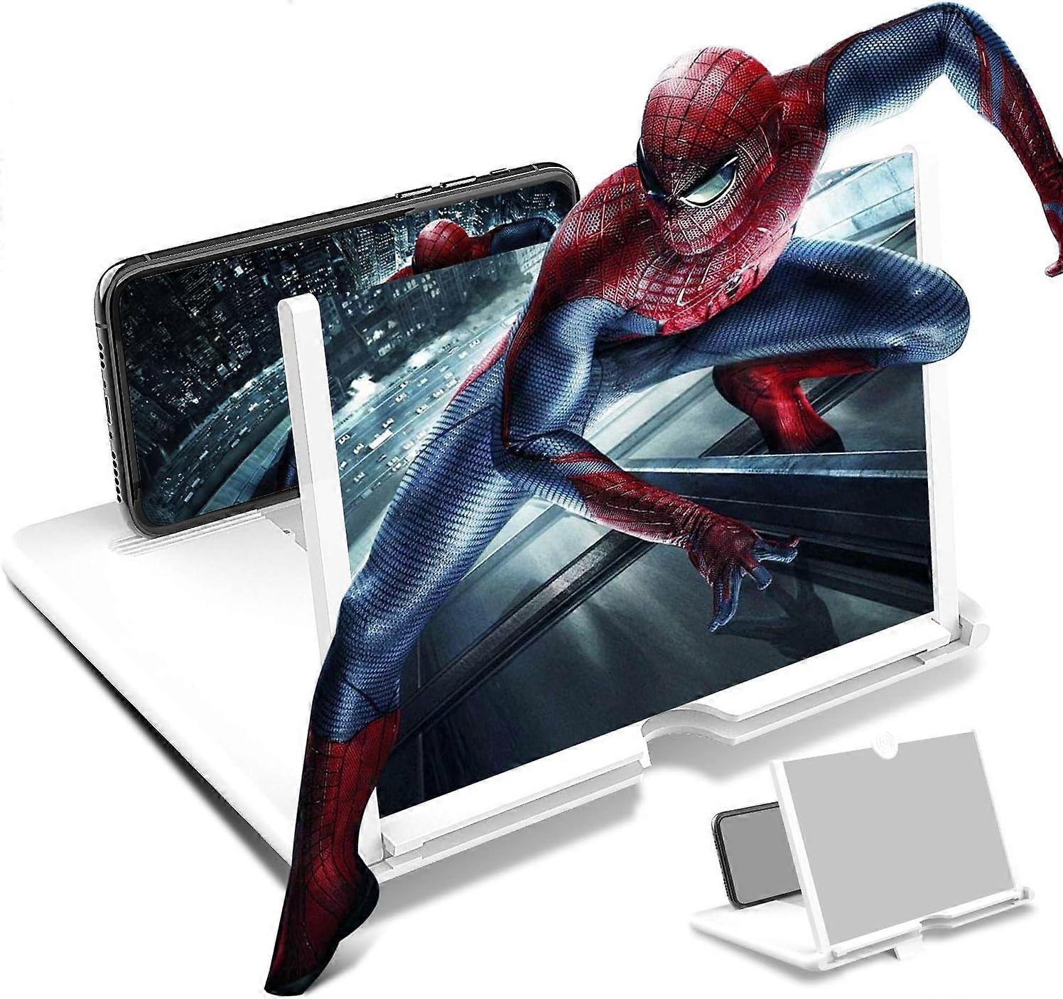 12 Inch Cell Phone Magnifier,3D Screen Magnifying Glass For Watching Movie Videos,Foldable Cell Phone Magnifier Screen Magnification For All Smartphon