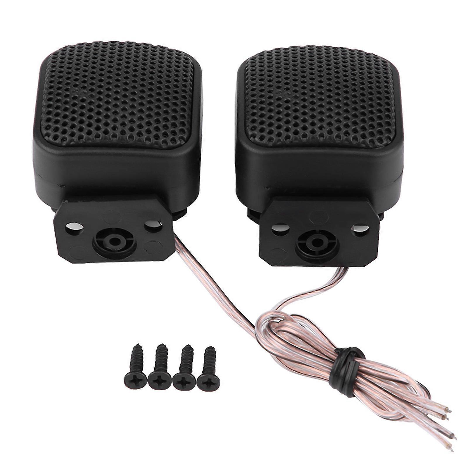 Pair of Super Power Loud Square Car Audio Speaker Tweeter Universal