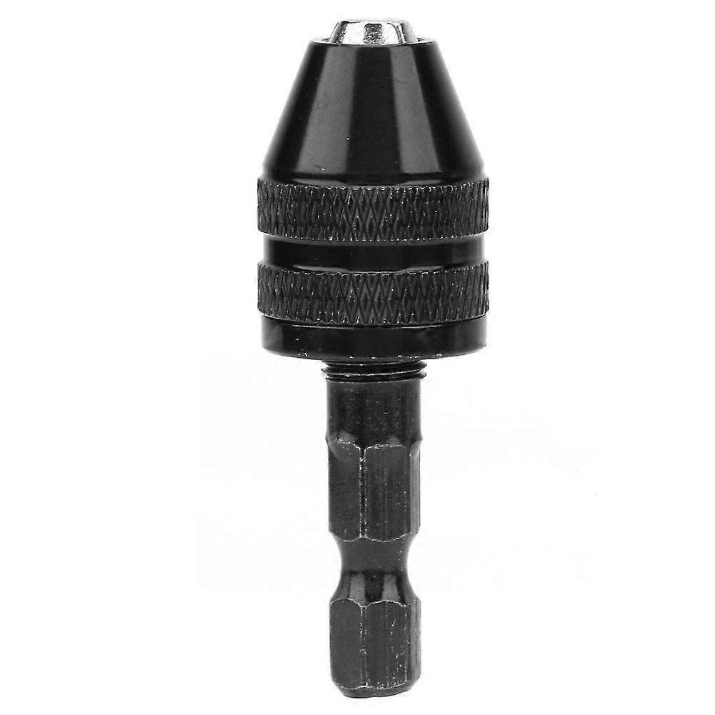 0.3-3.6mm Keyless Drill Chuck 1/4" Hex Shank Quick Change Adapter Converter