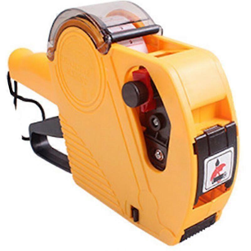 MX-5500EOS 8-Digit Price Labeler, Labeling and Pricing Machine with Label Roll and Ink Roller for Office, Store and Grocery, Yellow - Yellow
