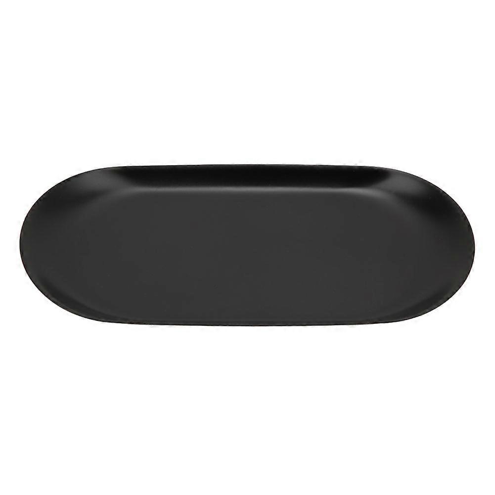 Stort oppbevaringsbrett 430 rustfritt stål aromaterapi stearinlys verktøy skuff arrangørsvart