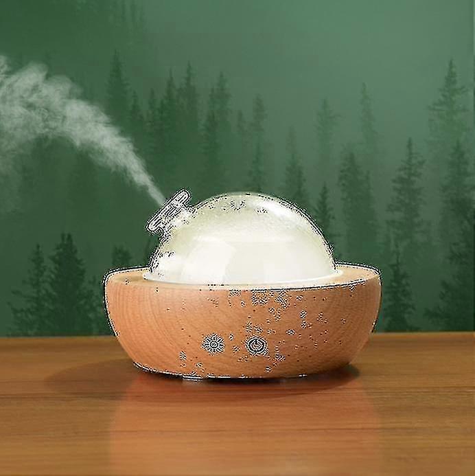 New 2024 Solid Wood Glass Automatic Diffuser Aromatherapy Machine, Silent Essential Oil Aromatherapy Machine