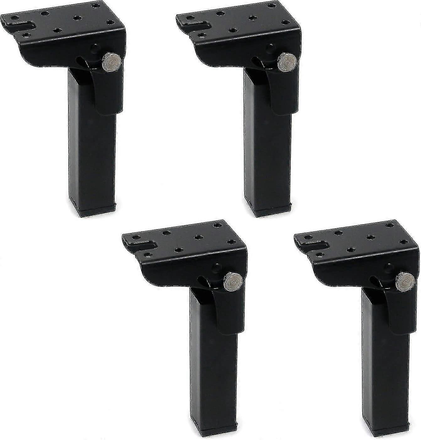 Barsinfi 4PCS Folding Table Legs 300mm Height Iron Locking Hinge 90 Degree Foldable Desk Legs