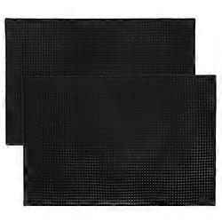 18" x 12" Black Bar Mats, 2-pack