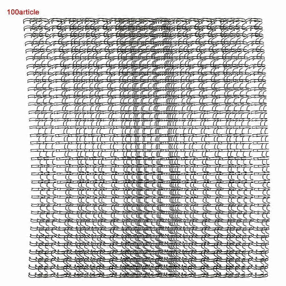 100PCS 9.5mm Black A4 Size 34 Teeth 3:1 Double Loop Wires Binding Wire Calendar Binding Iron