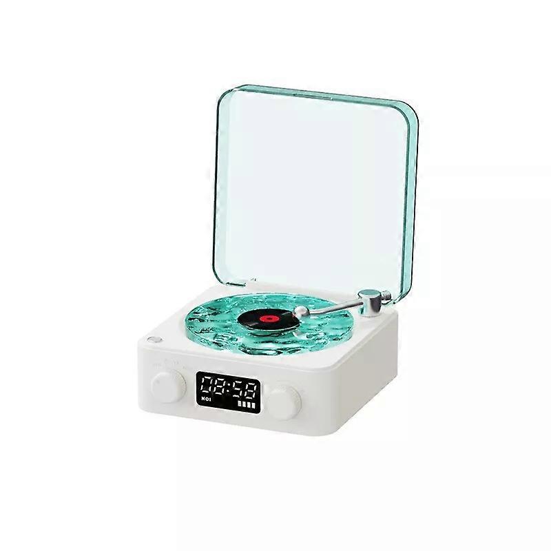 Lumena Lamp Record Player, Waves Vinyl Bluetooth Speaker with 4 Modes Adjustable