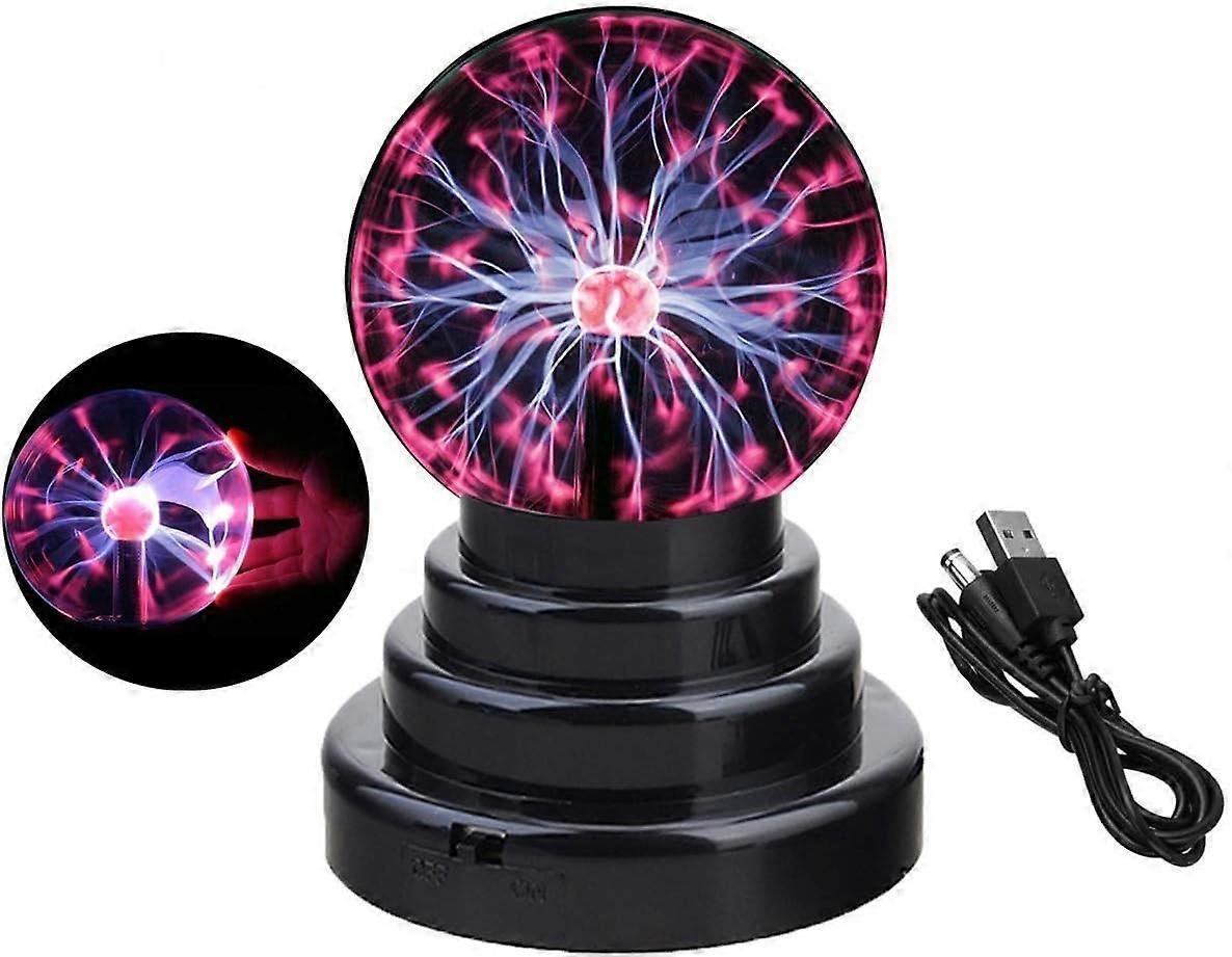 Plasma Ball Light, USB Night Touch Sensitive Lamp Creative Magic ,USB/Battery Opera ZBD