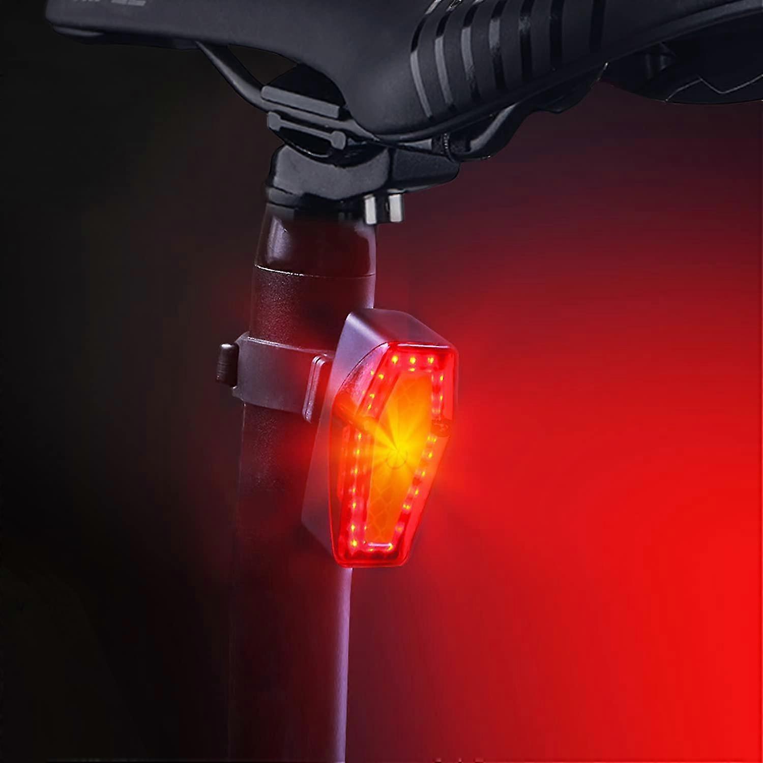 Waterproof & Rechargeable 100 Lumen Bike Tail Light, 6 Modes Bike Light For Cycling, Helmet, Dog And Backpack