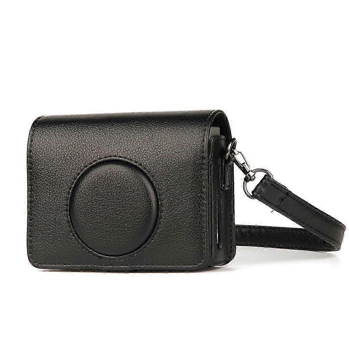 Retro Storage Bag for Mini Camera Protective Shell Camera Accessories Black