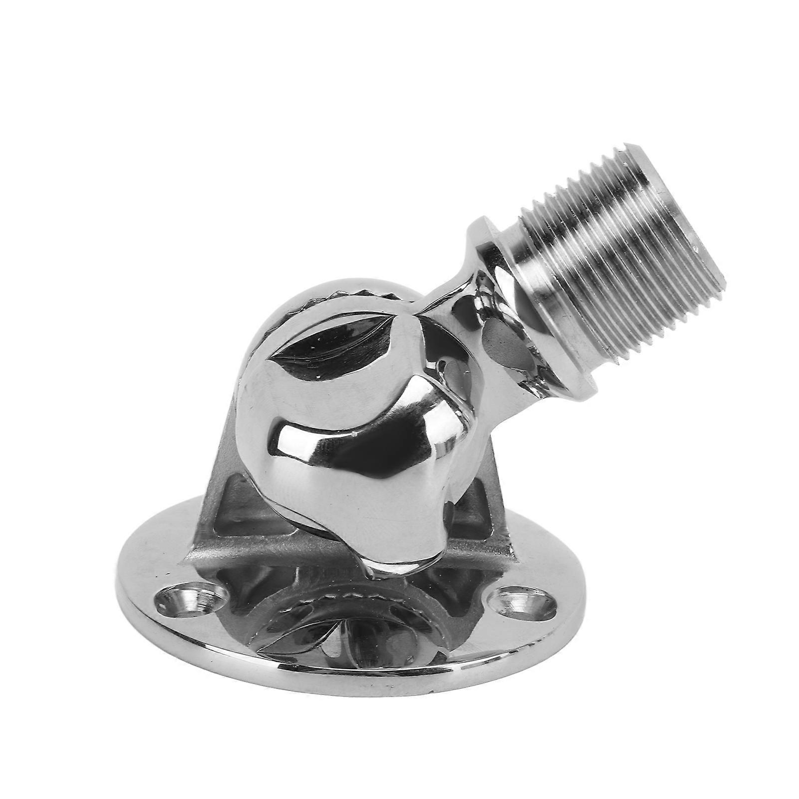 Support d’antenne marine 25mm / 1.0in fileté 316 traitement de polissage en acier inoxydable 180 supports d’antennes réglables