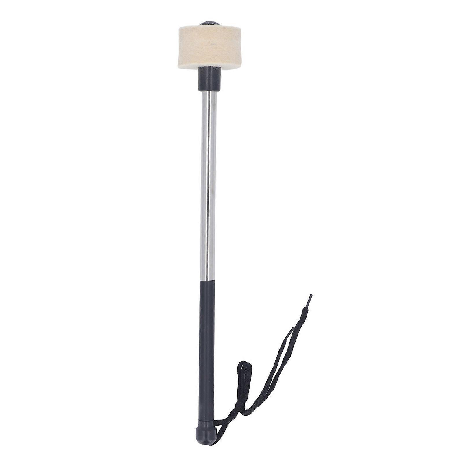 Wool Felt Head Drumstick Stainless Steel Handle Non Slip Soft Felt Timpani Mallet