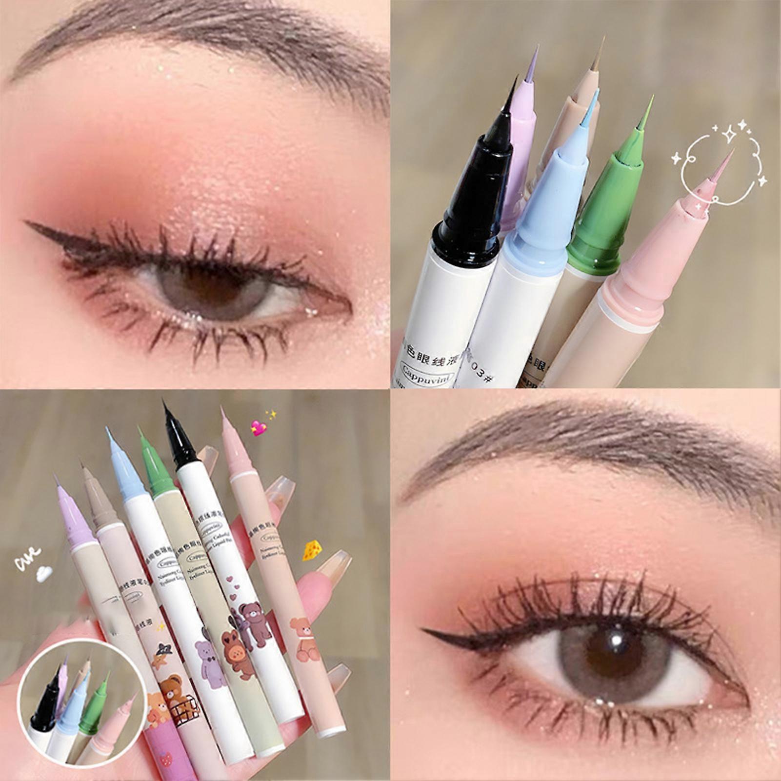 Colorful Liquid Eyeliner Pen Quick Dry Anti-Smudge Eyeliner Pen Waterproof Eye Make-Up Eyeliner