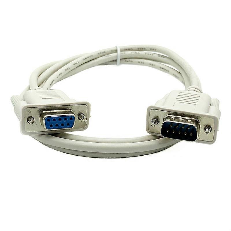 DB9 pin serial port cable COM cable DB9 male to female RS232 extension cord direct line cross line 1.5m,2024 Ping