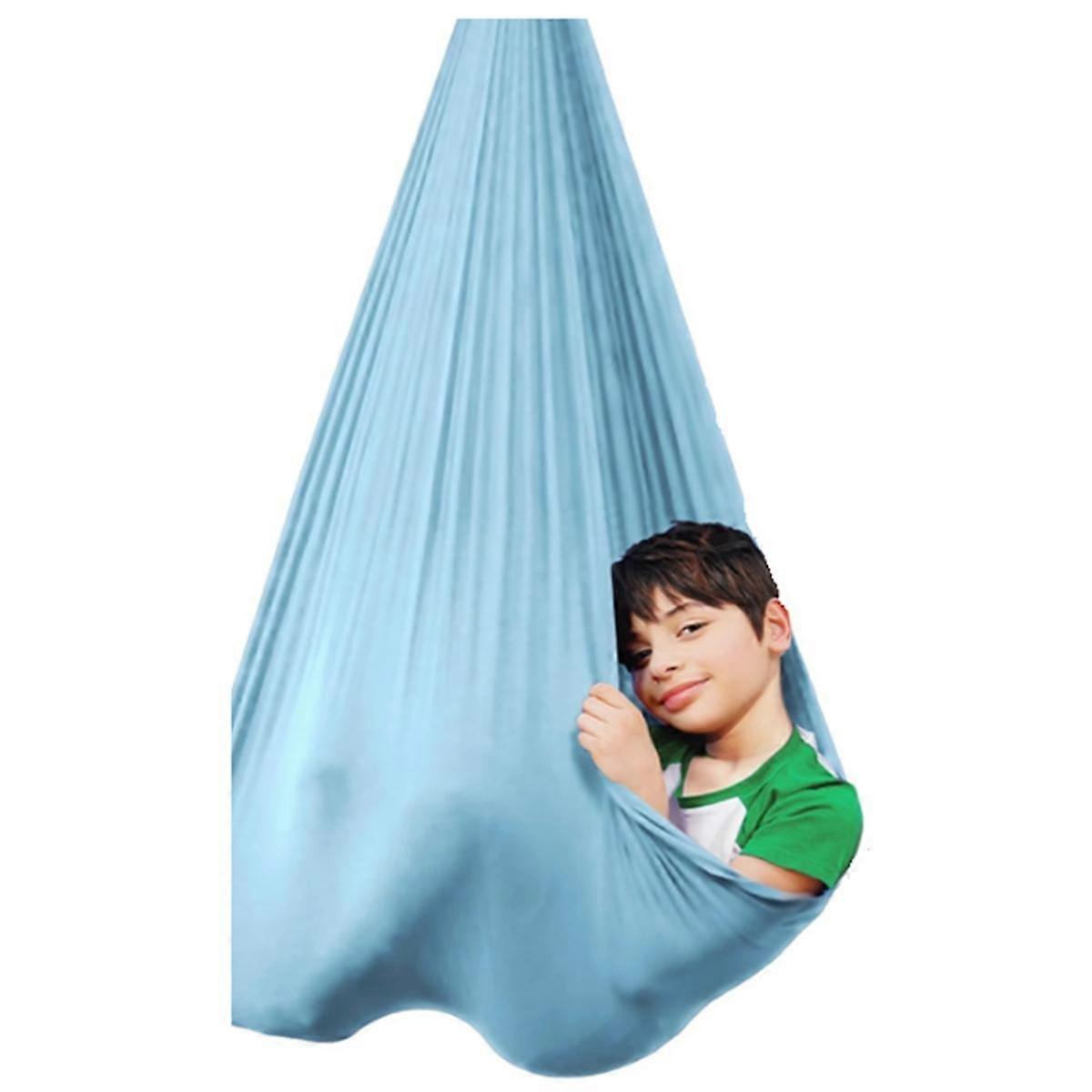 Therapeutic Sensory Swing, Hug Ceiling Snuggle Swing, Adjustable Fabric Hammock for Outdoor Room, A