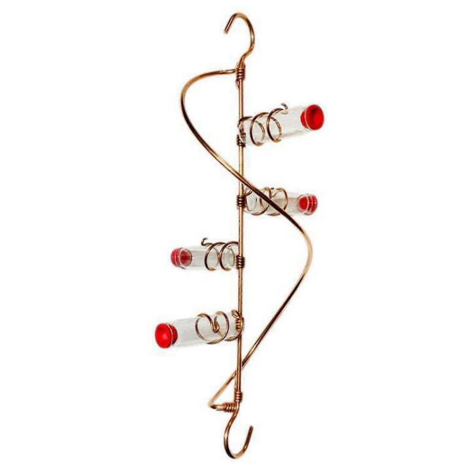 Courtyard Bird Feeder Red Berries Humming Bird Feeder 4 Feeding Bottles