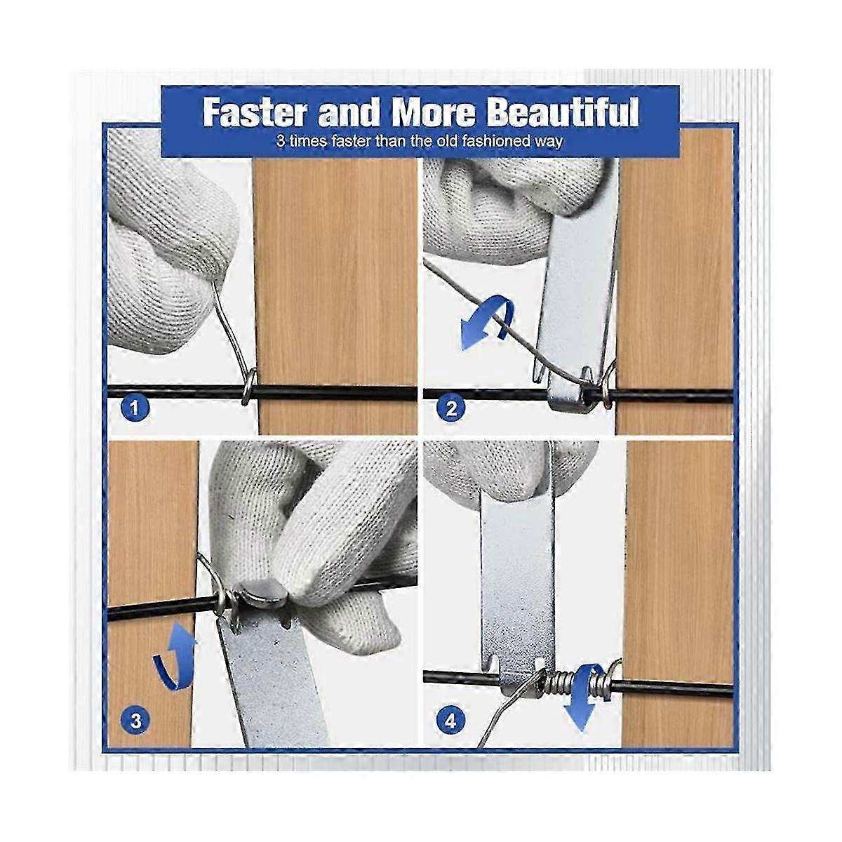 Fence Wire Twist Fence Wire Twister (2PK) Fence Wire Tensioning Tool Twister Time Saver Barb Wire Fence Toolser