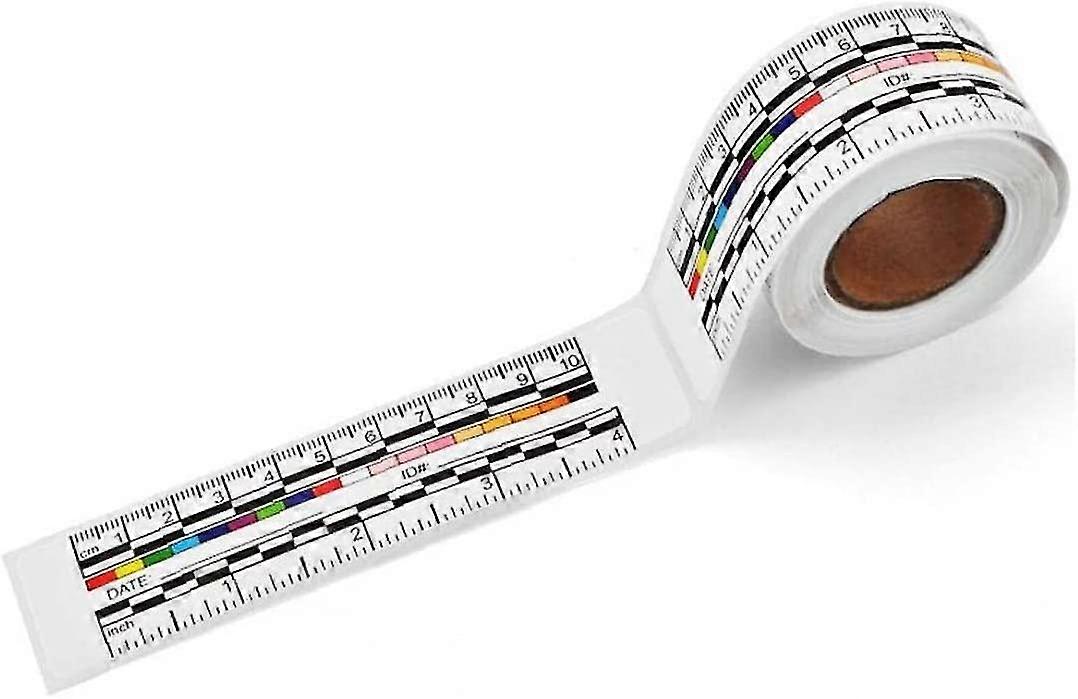 Roll Wound Adhesive Ruler Paper Sticker Wound Measuring Tape Device 10cm 4inch Wound Tape Measure Papersthere Are 100 Pcs In A Roll1 Rollwhite