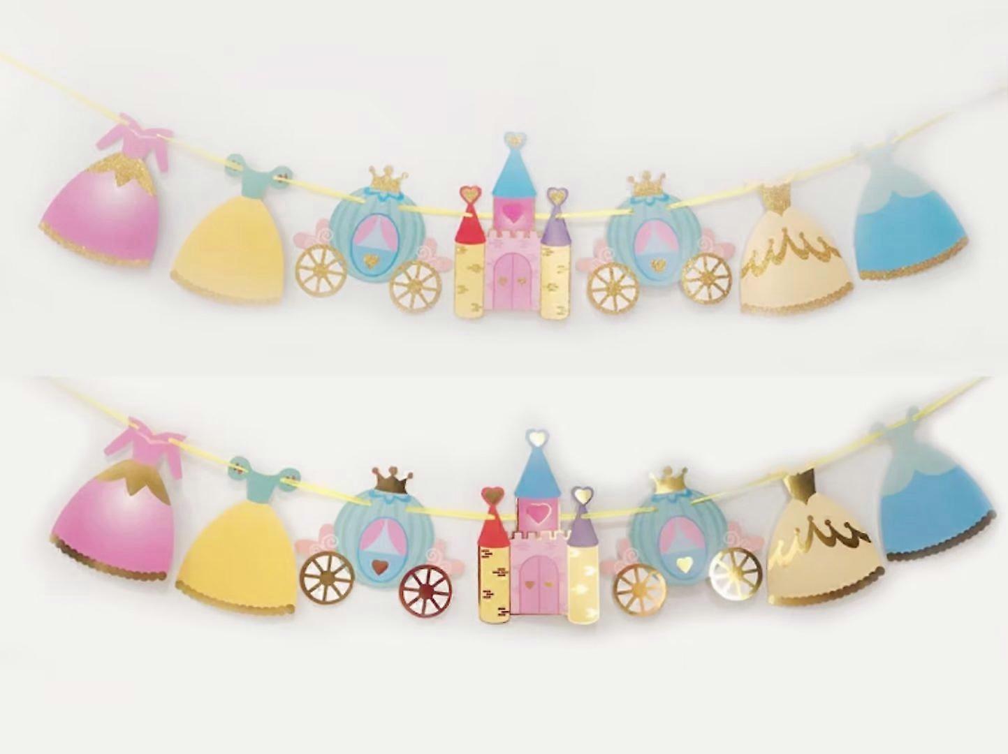 2pack Pink Princess Decorations for Birthday