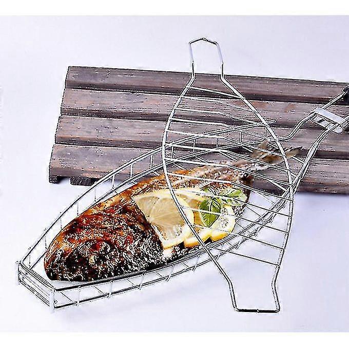 רשת סלסלת צלייה בצורת דג ברביקיו לדגים, מנגל נירוסטה