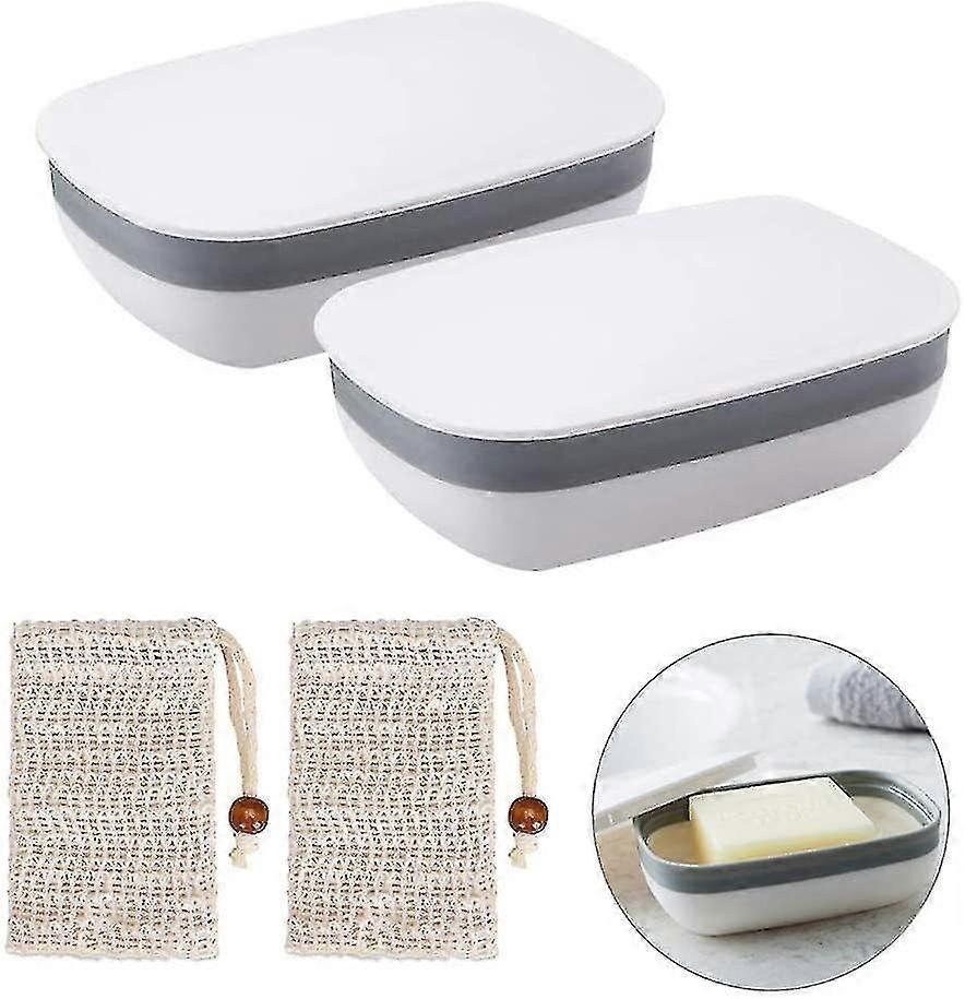 Soap Box, 2 Pieces Soap Dishes Box
