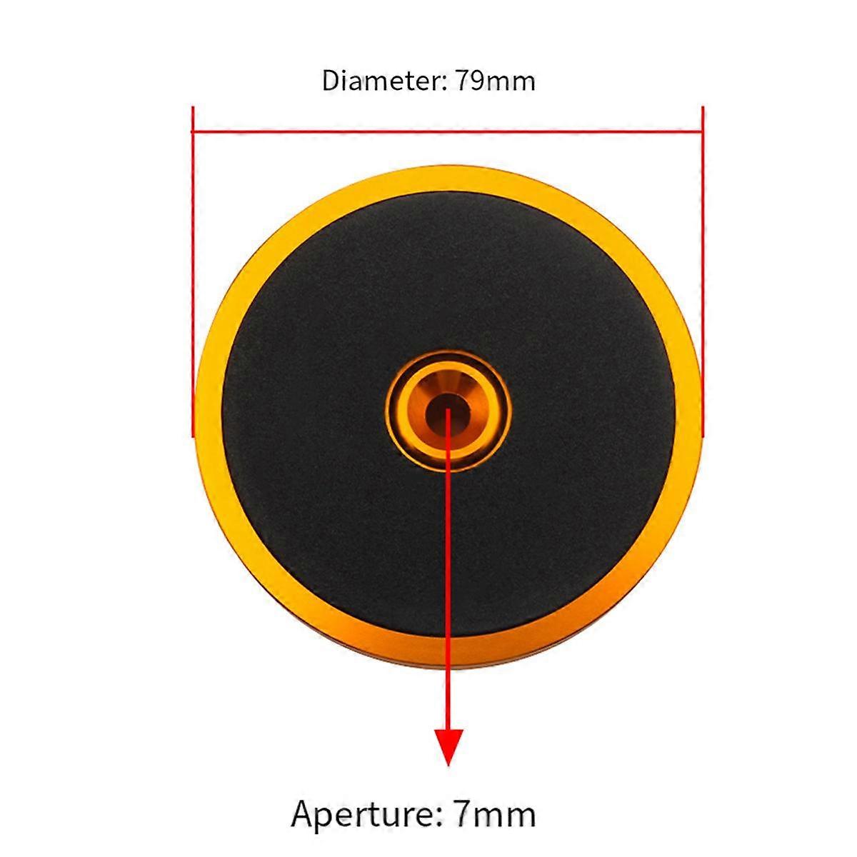 HiFi LP Vinyl Record Player Turntables Metal Disc Stabilizer Record Player Weight Clamp Gold