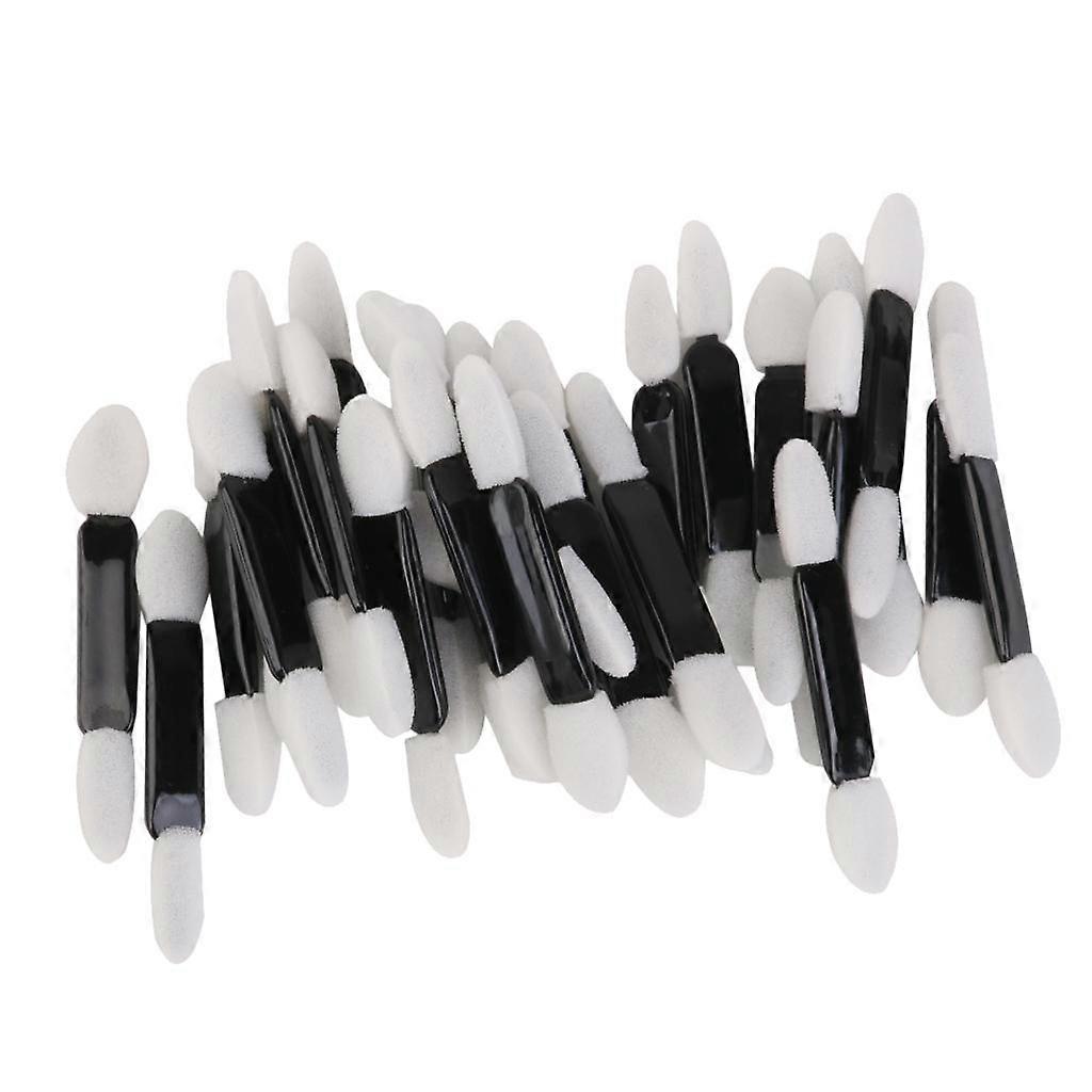50PCS Double Ended Sponge Eye Shadow Eyeliner Brushes Applicator Makeup Tool