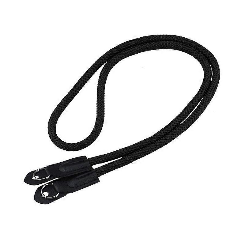 Climbing Rope Camera Strap, -Single Camera with Retro Camera Rope, SLR Camera Shoulder Strap, Black