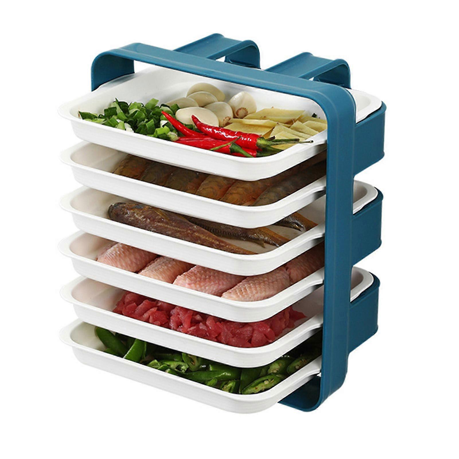 Multi-layer Wall Hanging Rack Food Storage Tray For Kitchen Storage Table
