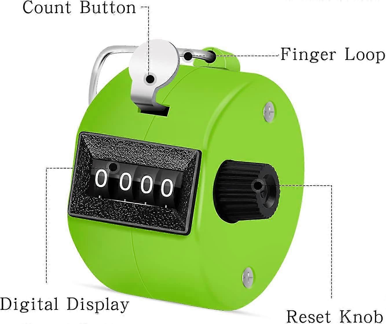 12 Pieces Manual Counting Counter, Manual Mechanical Handheld Pitch Counter With Ring For School Golf And Knitting Row Crochet