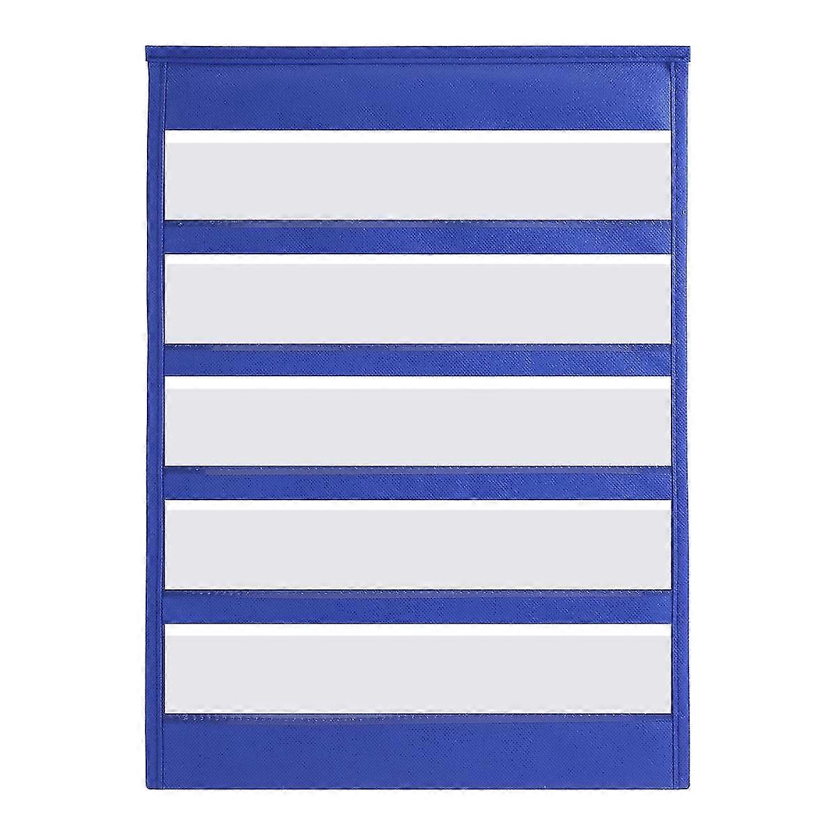 Desktop Pocket Chart Double-sided And Self-standing Mini Pocket Chart Stand For Individual Or Small Group (43x 33cm)