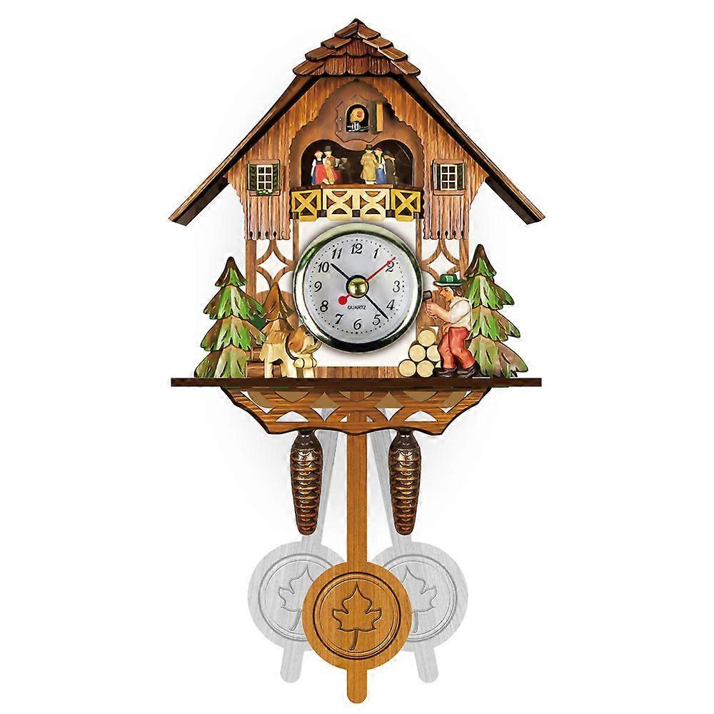 Cuckoo clock Scandinavian style wall clock wooden alarm clock