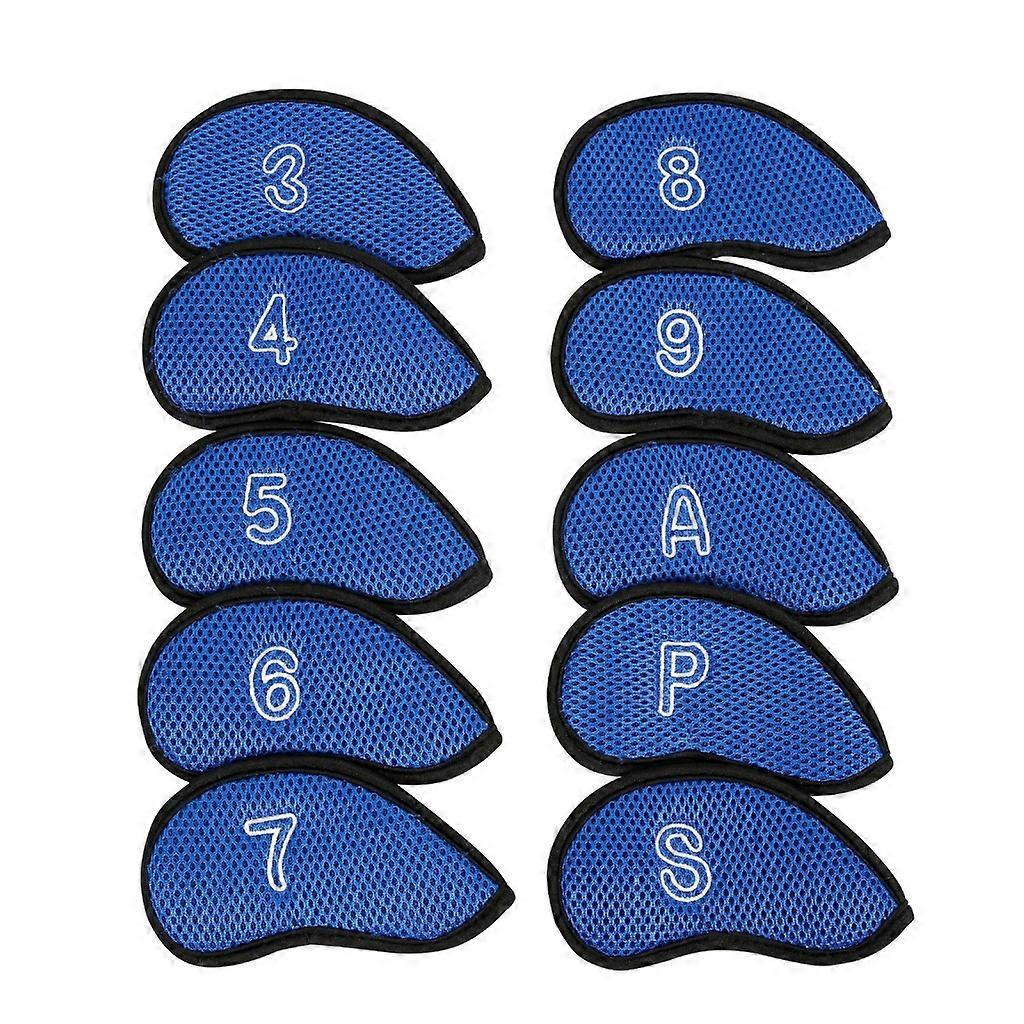 10Pcs Golf Club Headcover αδιάβροχο κεφάλι γκολφ καλύπτει ταιριάζει στις περισσότερες μάρκες Golf Iron