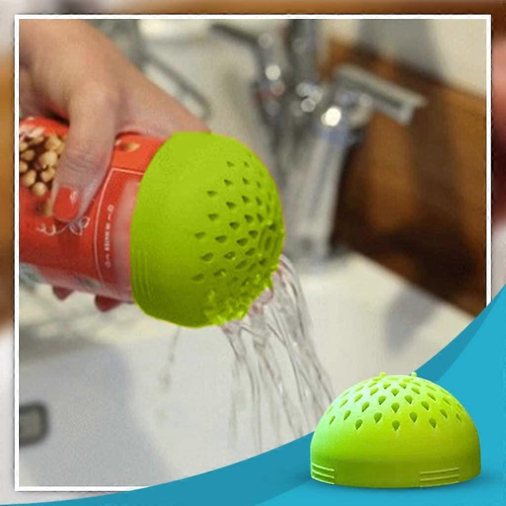Multi-use Mini Colander Silicone Can Filter Cover Portable Strainer Food Mesh Colander