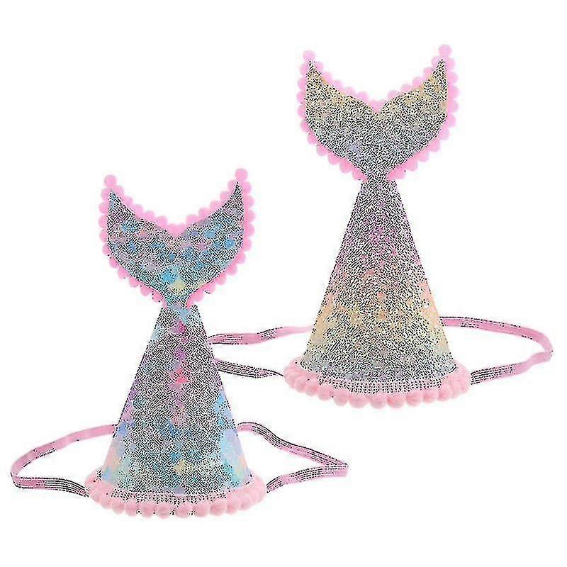 Glitter Birthday Hat - 2 pcs
