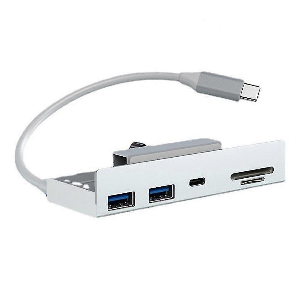 Usb C 3.2 10gbps Usb C Hub, 5 In 1 Aluminum Usb Hub Adapter With 2 Usb A Port(10gbps), Type-c Port(