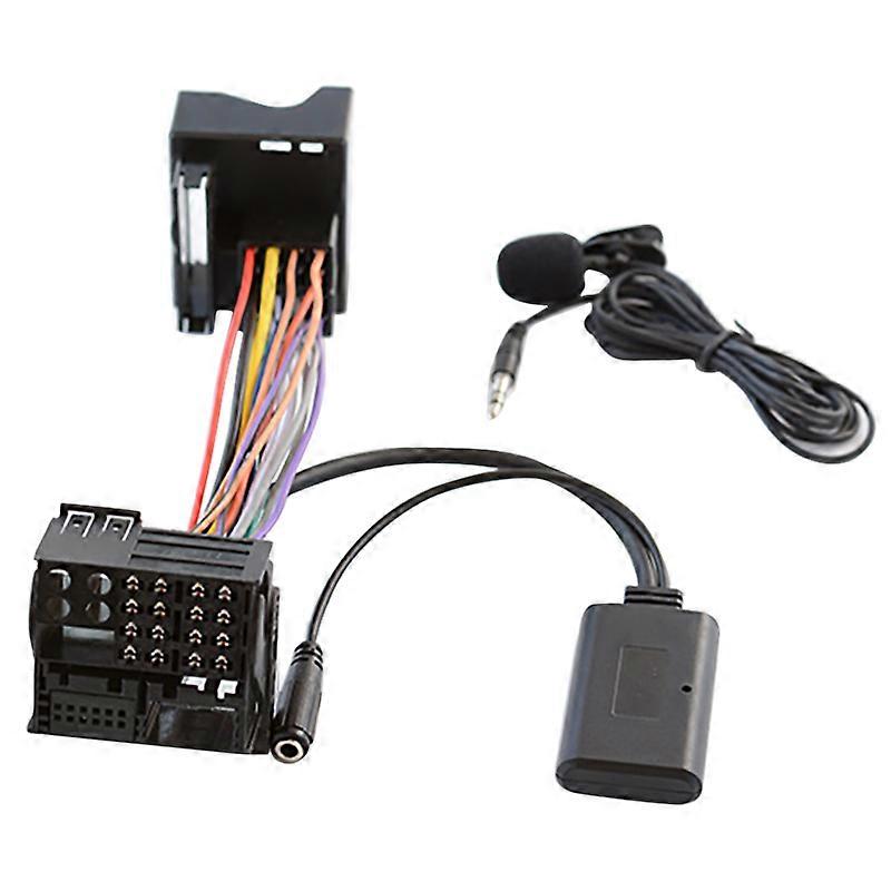 Car Bluetooth 5.0 Aux Cable Microphone Handsfree Mobile Phone Free Calling Adapter for 6000 CD Mond