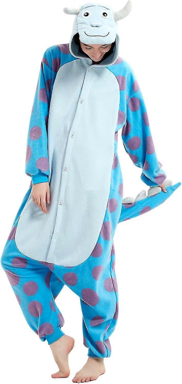 Unisex Yetişkin Onesie Pijama Hayvan Tek Parça Cadılar Bayramı Kostüm Noel Pijama Tulum