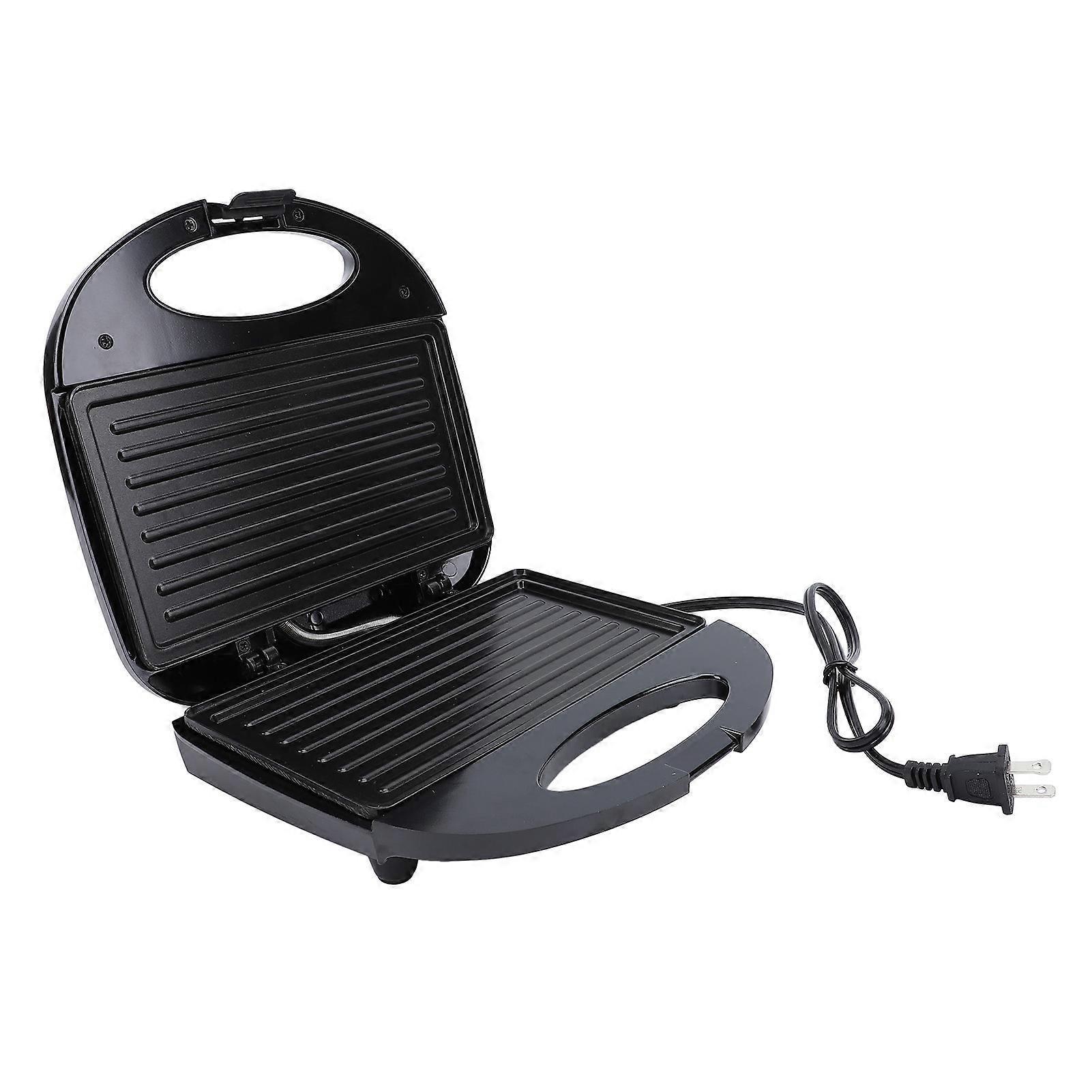 750W Grill Breakfast Machine Double Sided Heating Nonstick Electric Baking Maker for Steak Sandwich Bread