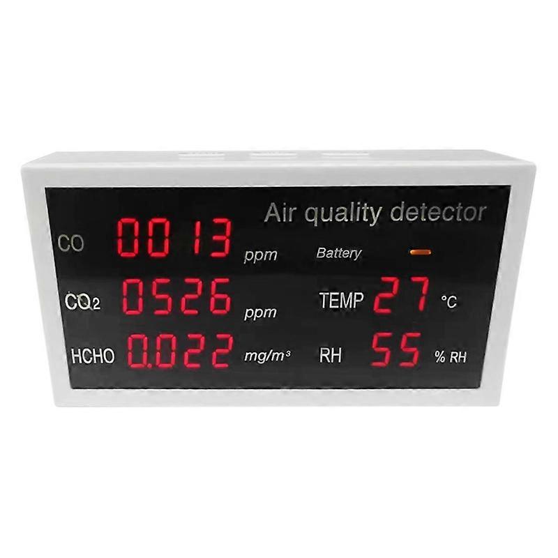 517A Gas Analyzer Air Quality Detector CO CO2 HCHO AQI TVOC Meter Formaldehyde Sensor