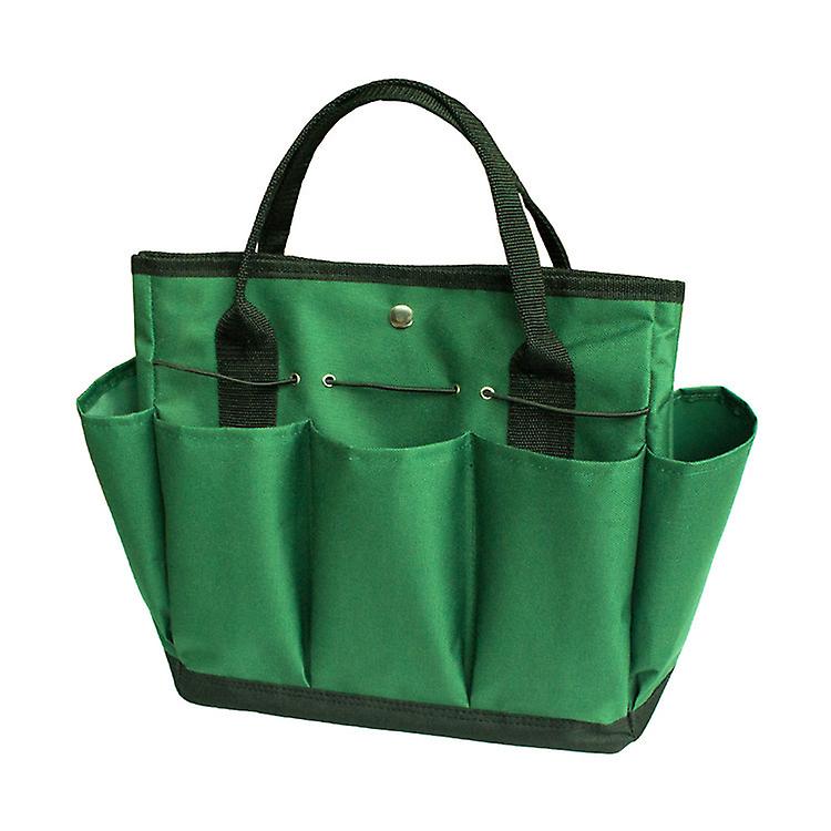 Portable Gardening Tool Bag Oxford Plant Tool Kit Storage Bag Multi-pocket Gardening Bag Hand Tools Bucket Planting Accessories Container Indoor Outdo