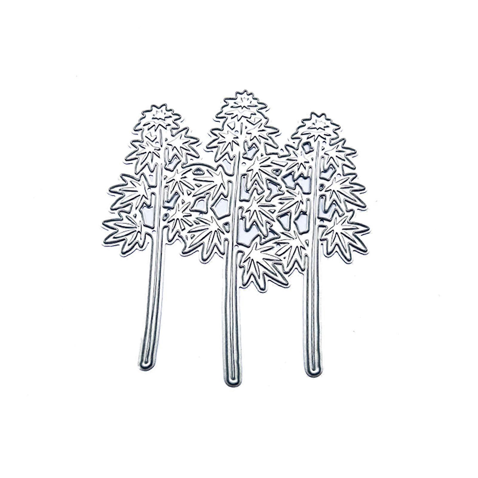 1 Set 3 Maple Tree Metal Cutting Dies Embossing Stencil DIY Scrapbook Template