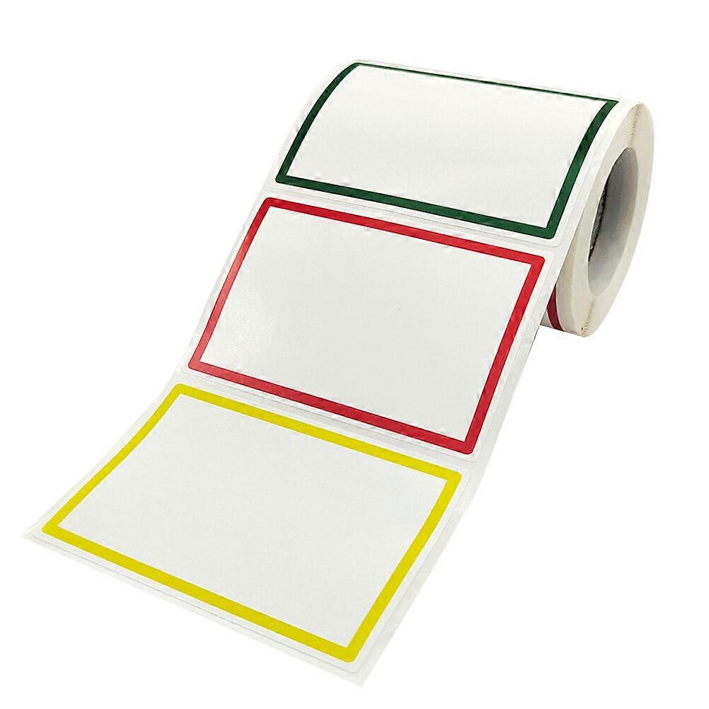 1 Roll Adhesive DIY Name Labels Stickers Blank Classification Mark Stickers