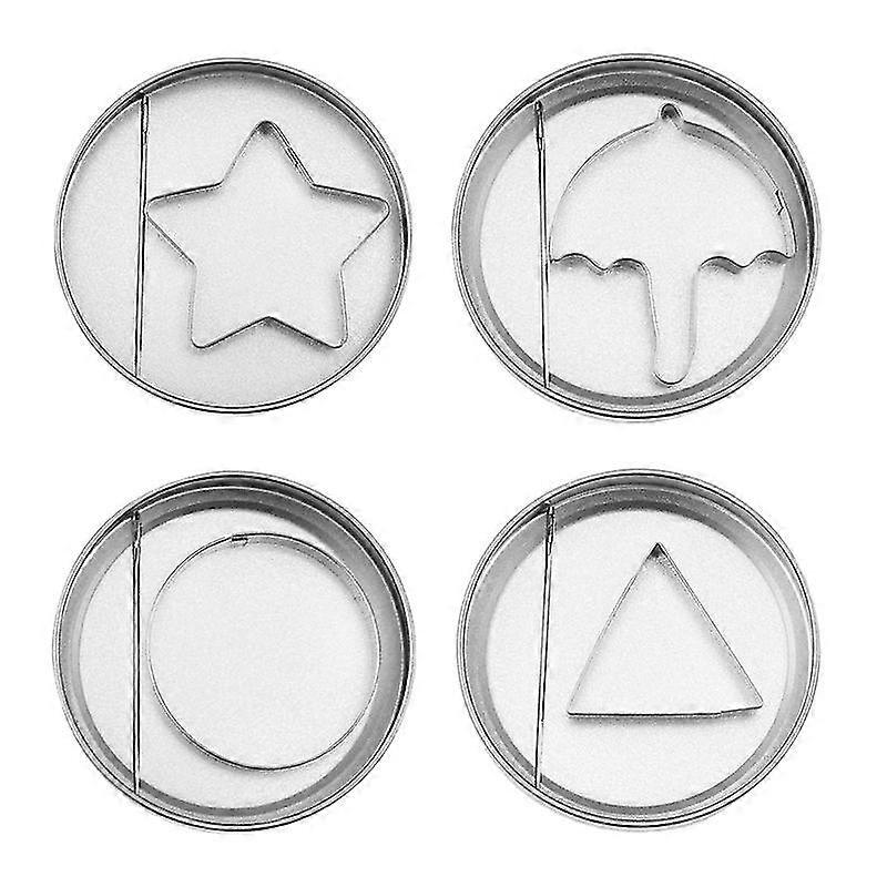 12 Pcs Squid Cookie Cutter Game Set, With Tin Box & Needle
