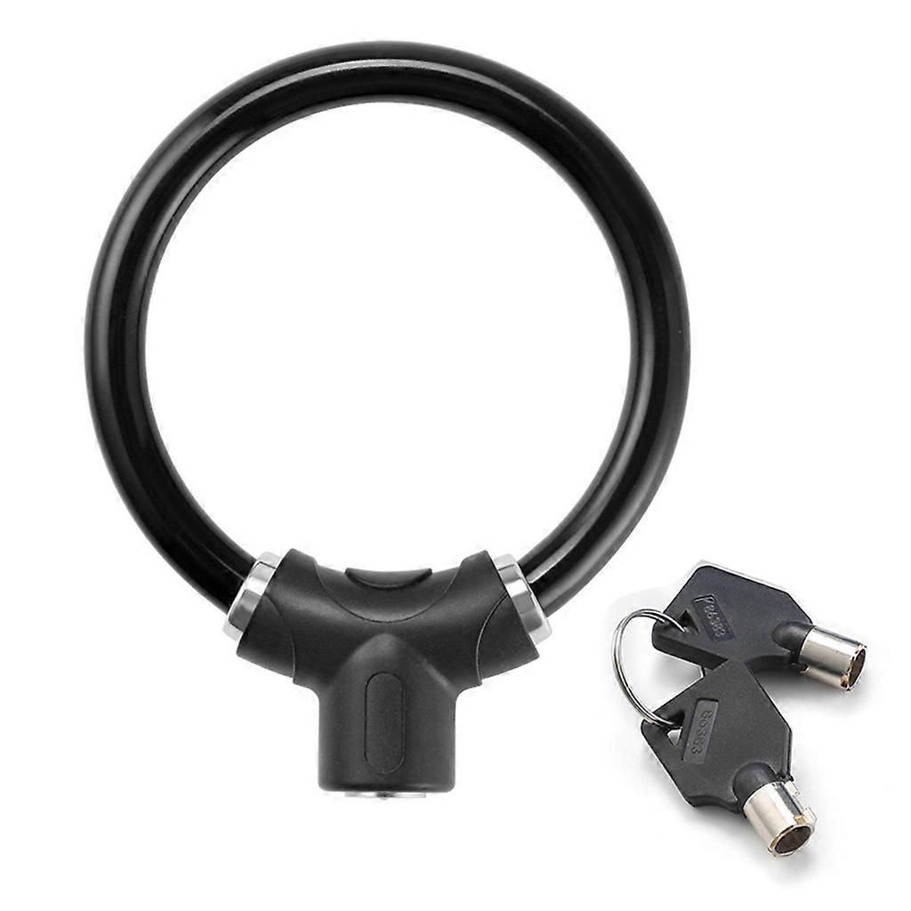 Rings Shape Bike Lock Bicycles Antitheft Lock Portable Cycling Lock with Keys