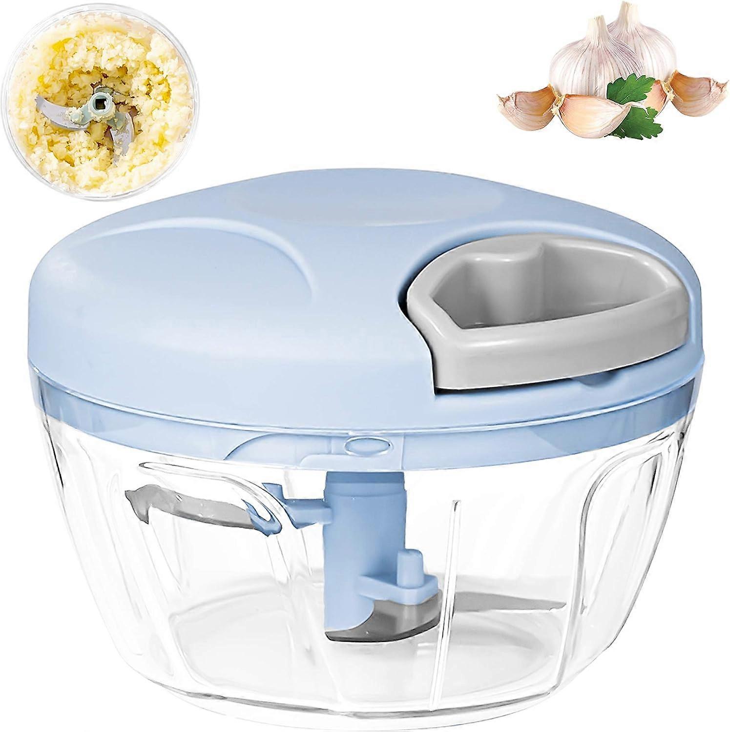 Manual Onion Chopper, 500ML (Blue)