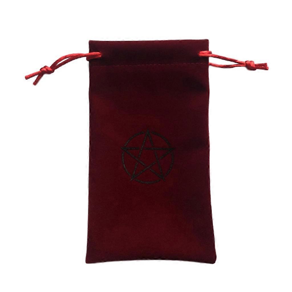 Flannel Velvet Drawstring Bag Board Game Divination Cards Tarot Storage Pouch