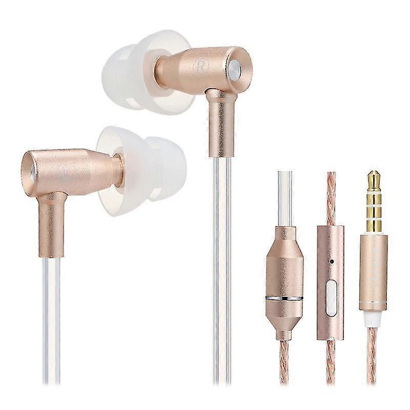 Fc31 Air Tube Anti-rayonnement In-ear Headphones 3.5mm Wired Music Headset Radiation Free Earphone Noise Reduction Line Control With Mic